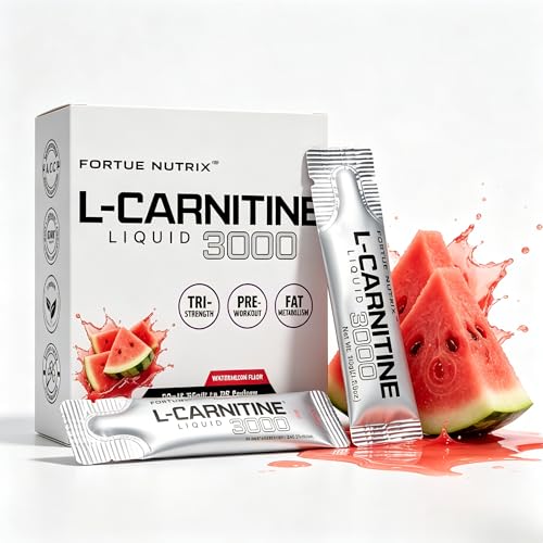 Nutrition Liquid L-Carnitine 3000mg Supplement | High Strength with L-Carnitine Acetyl L-Carnitine & B Vitamins for Optimal Absorption | Pre Workout Energy & Metabolism Support | 30 Packets