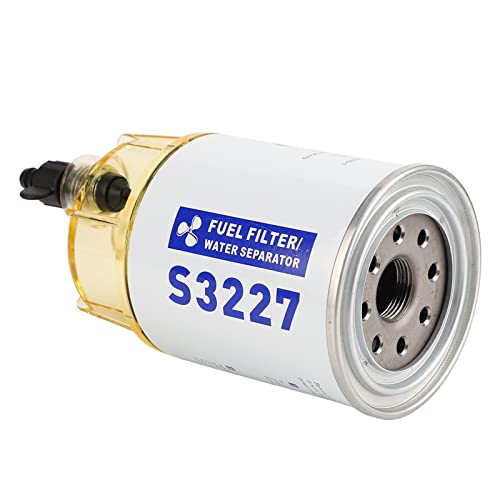 SUNGOOYUE Séparateur d'eau de Carburant Marin, S3227 Séparateur d'eau D'huile Filtre à Carburant de Remplacement Accessoire de Bateau de Yacht