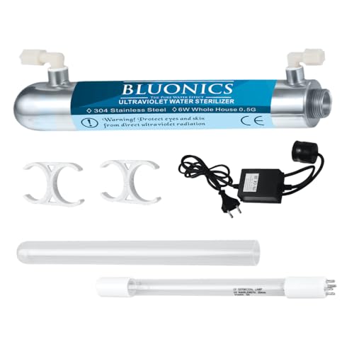 Bluonics Esterilizador Ultravioleta Del Purificador Del Agua De La Luz Ultravioleta Para El Sistema Del Agua Potable De La Ósmosis Reversa 0,5 Gpm Bluonics Esterilizador Ultravioleta Del Purificador Del Agua De La Luz Ultravioleta Para El Sistema Del Agua Potable De La Ósmosis Reversa 0,5 Gpm