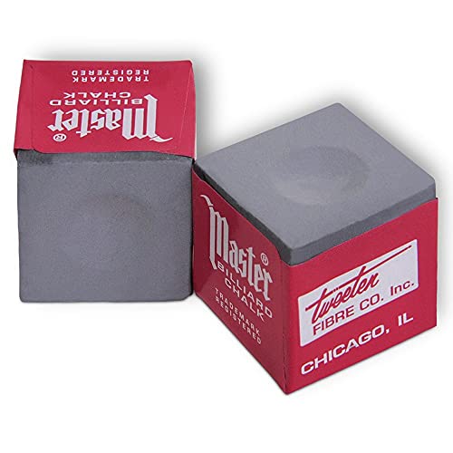 Master Billiard Pool Cue Chalk Premium Quality - 1 Dozen - Made in The USA + 2 pcs of Quality Billiard Pool Table Spots by Tweeten Fibre Co. - Image 2