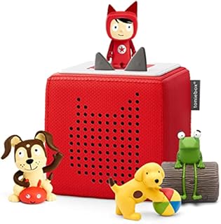 tonies Toniebox Disney Favourites Bundle Incl. 1 Creative 3 The Lion King, Jungle Book, and Aladdin, Kid's Gifts, Screen-Free Kid's Music Player, Early Development & Activity Toys, Light Blue