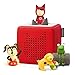 Produktbild tonies Toniebox Vorschul-Starterset Bundle inkl. 1 kreativen, 3 Spiel- und Actionlieder, Spaß mit Spot, und Oi Frosch, Hörbücher und Musikplayer-Lautsprecher für Kinder, Screenfree, rot