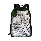 tiger print ♛ Rucksack Material: Polyester. Mode Optik, super strapazierfähig, waschbar, pflegeleicht.