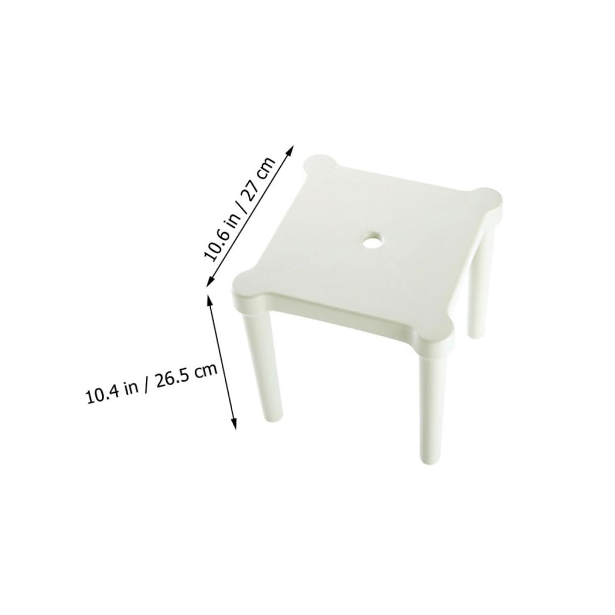 STOBAZA Portable Small Stool Sturdy Plastic Children's Chair Non-Slip Easy to Assemble