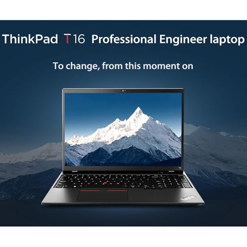 Image of Lenovo ThinkPad T16 Gen 2 Business Laptop Computer, 16 inch FHD+, 13th Gen Intel 10-Core i5-1335U (Beat i7-1255U), 40GB DDR4 RAM, 2TB PCIe SSD, WiFi 6E, BT 5.3, Windows 11 Pro, Tichang