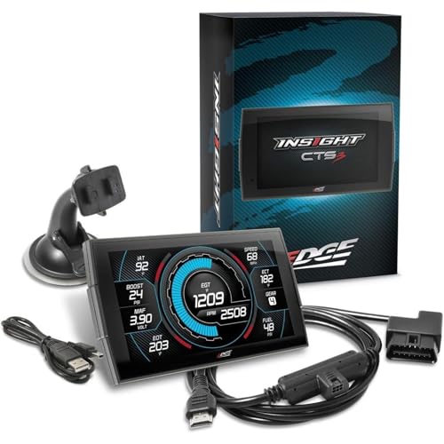 Krazy On Highways Edge Insight CTS3 Digital Gauge, Compatible with 1996 & Up OBD-II Vehicles. 84130-3