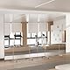 brisafe 180 x 180cm Ganzkörperspiegel, Dreifach Faltbarer Standspiegel auf Rollen, 3 Wege große Spiegel Unzerbrechlicher Fitness Tanzspiegel für uhause, Fitnessraum Studio, Schlafzimmer, Schwarz