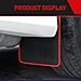 Qurbuns 2 PCS Car Mud Flaps, Flexible Splash & Scratch-Resistant Mudguard, Anti-Collision Front and Rear Splash Guard, Universal for Cars SUVs Trucks (Black)
