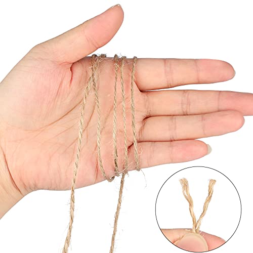 G2PLUS 300m Cuerda de Yute Natural Yute Twine 1.5mm-Cuerda Manualidades Cuerda de jardinería Bricolaje para el hogar de 2 hebras para jardinería,Envoltura de Regalos,Plantas - imagen 4
