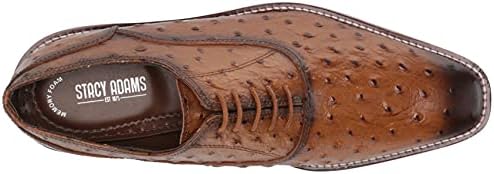 Stacy Adams Men's ROSELLI Leather Sole Oxford, TAN, 11 | Image 4