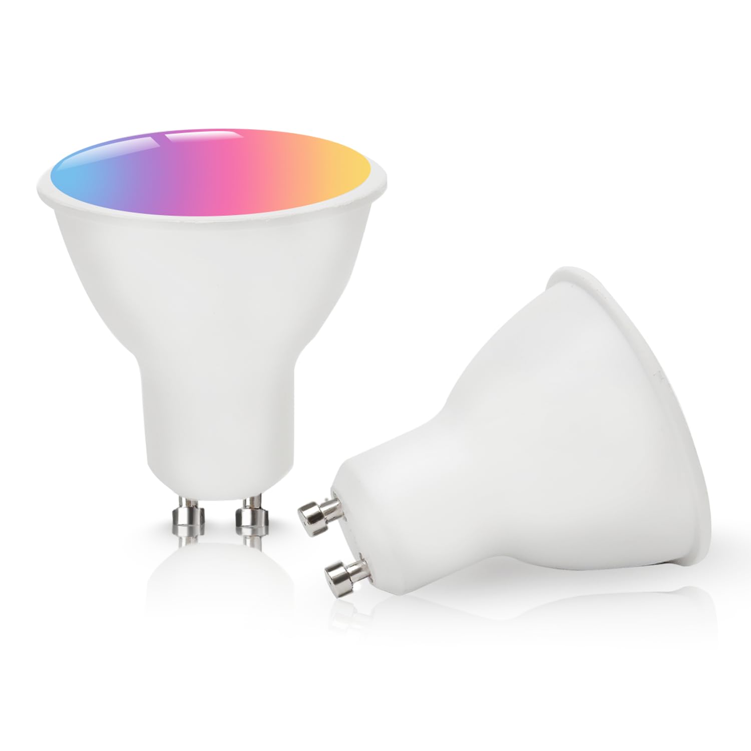 Goiessent GU10 Smart Bulb, 400LM Dimmable LED Bulbs Colour Changing LED Spotlight Bulbs 16 Million RGB Colours Changing & Tunable White Works with Alexa Google Assistant Music Sync, 2 Pack