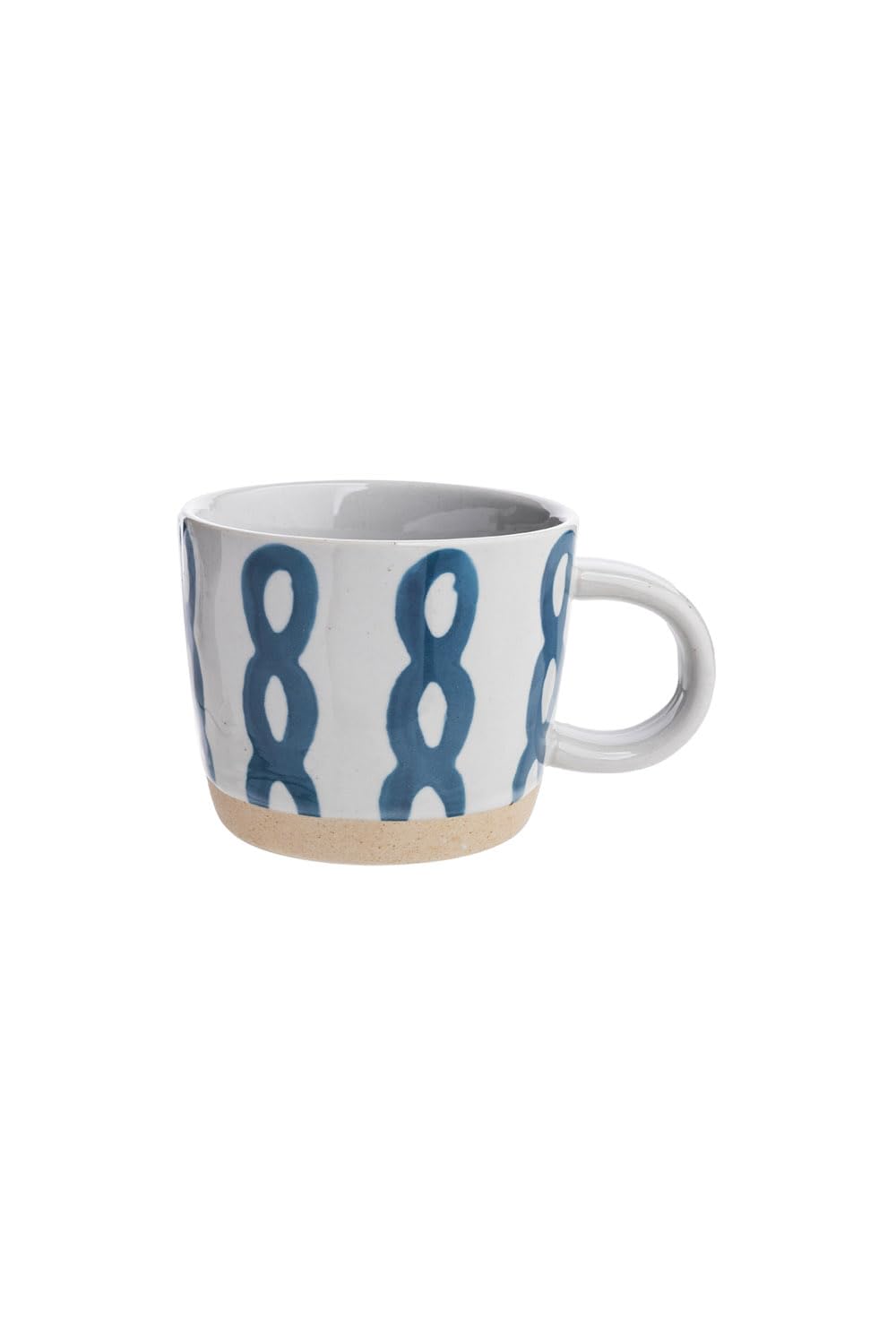 Tasse RUSTIC 250 ml Set 6-teilig Porzellan Kaffeetasse, Teetasse für Büro und Zuhause, mikrowellen spülmaschinenfest, 12,5 x 9,5 x 7,2 cm