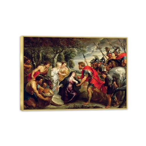 Peinture à l'huile Rubens tableau grand format 100x70 cm pour habiller un mur vide avec chic