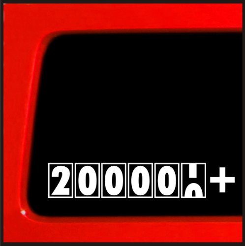 Sticker Connection | 200,000 + Miles | Bumper Sticker Decal for Car, Truck