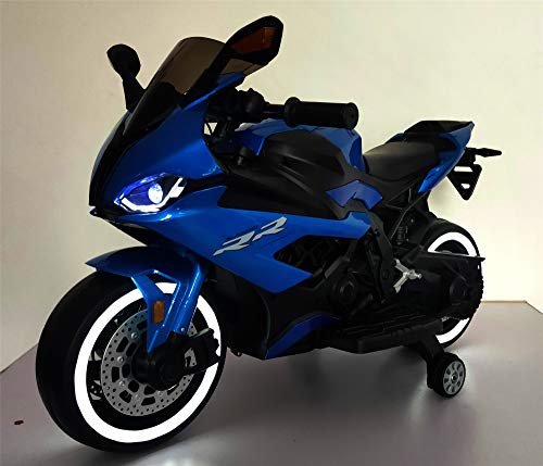 TAMCO 12V Ride on motorcyclewith Hand Racing /Foot Brake/Light Wheel/PU seat/Bluetooth Kids Ride on Toys - Thumbnail 5