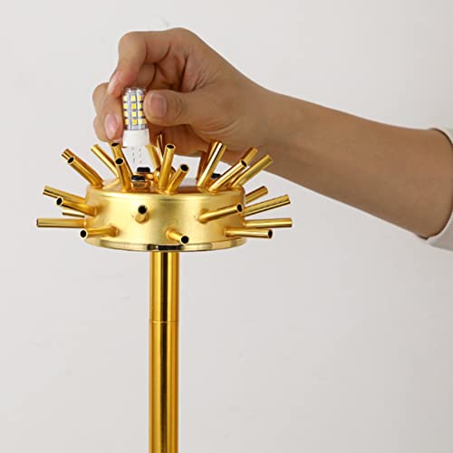 Lampadaire en plumes d'autruche à LED variable pour un éclairage ajustable - 5