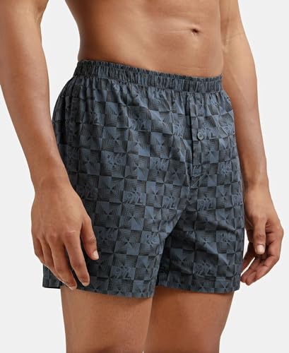 Image of Jockey 8222 Men's Super Combed Mercerized Cotton Woven Printed Inner Boxers with Ultrasoft and Durable Inner Waistband (Pack of 2)
