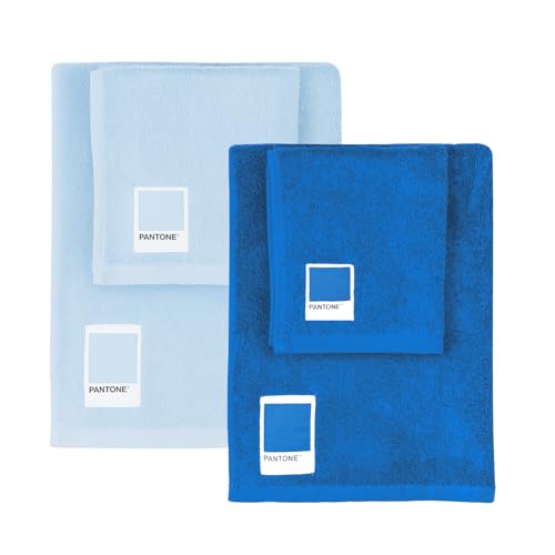 DESIGN ESCLUSIVO E RAFFINATO: L'elegante Label PANTONE in jacquard coordinata alla spugna, accuratamente applicata sul tessuto, aggiunge un tocco di eleganza, comfort e raffinatezza al tuo bagno