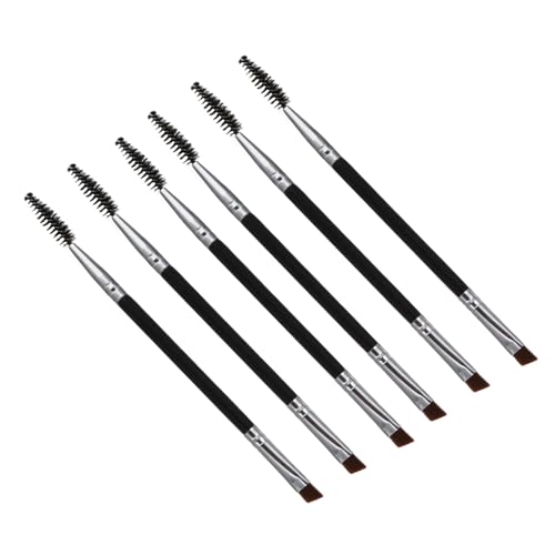 TOVINANNA 6-in-1 Eye Makeup Brush Set Angled Eyebrow Brush Natural Look Ideal for Birthday