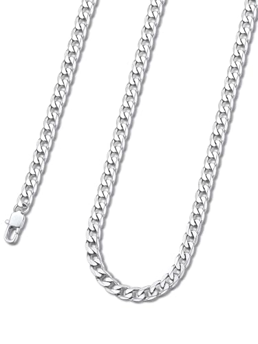 KeyStyle Cuban Link Choker Chain 18" 4mm Stainless Steel
