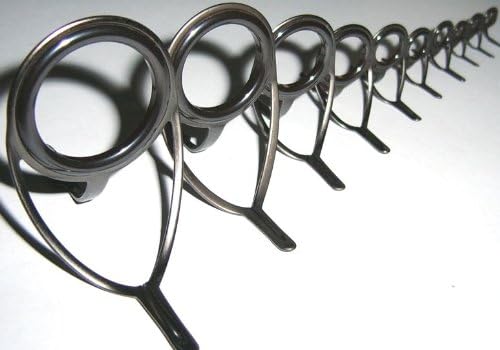 DBlue Set Solid Titanium Oxide Spinning Rod Guides Long-Wide Leg Rod Making