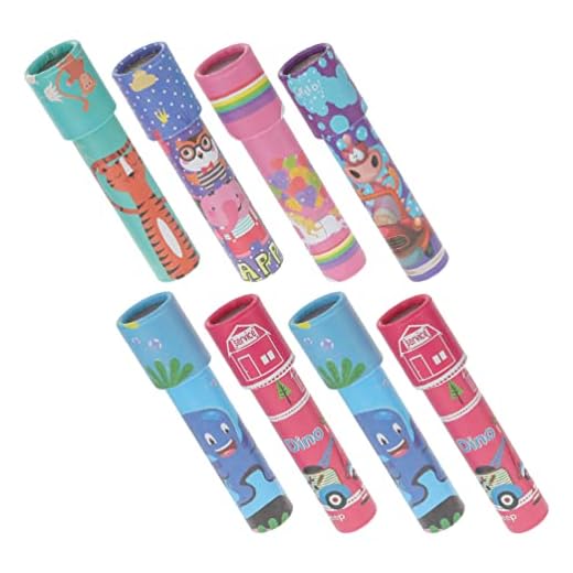 Toyvian 8 Unidades Caleidoscópio Brinquedo De Amarrar Lembrancinhas De Aniversário Operação Natal Infantil Em Massa Câmera 3d Presente Infantil Papel Criança Pequena Quebra-cabeça Lente