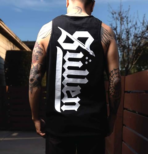 Sullen Mens Bold Tank Tattoo Lifestyle Graphic Art Sleeveless Soft Premium Tank Top Black3