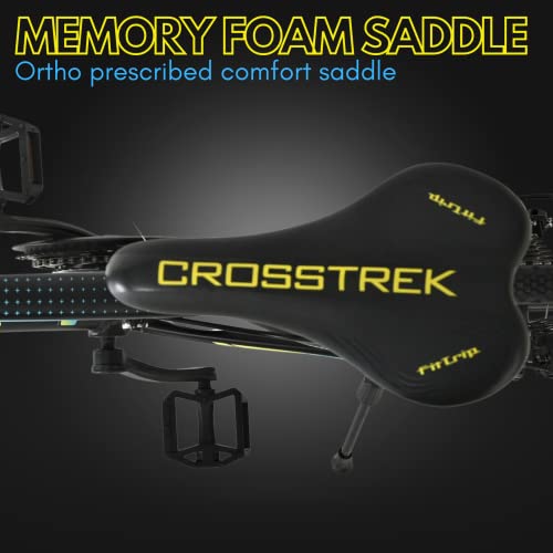 Image of Fittrip Crosstrek Hybrid Cycle | India's Lightest Hybrid | 21 Speed Gearset | Adjustable Stem | Dual Disk Brakes | Yellow-Blue (Large)