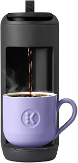 KeurigK K-Mini Mate Single-Serve KCup Pod Coffee Maker – Compact 4" Wide Brewer – 12oz Reservoir – Travel Mug Compatible – Modern Design – Electric – Ideal for Small Spaces (Black)