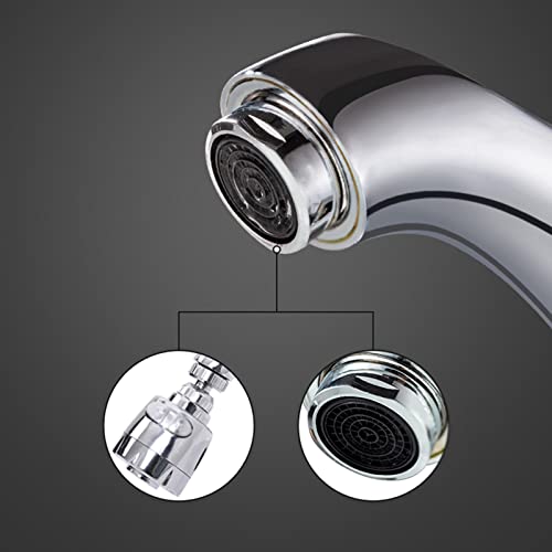 Grifos de baño que evitan salpicaduras con control de agua caliente y fría 7
