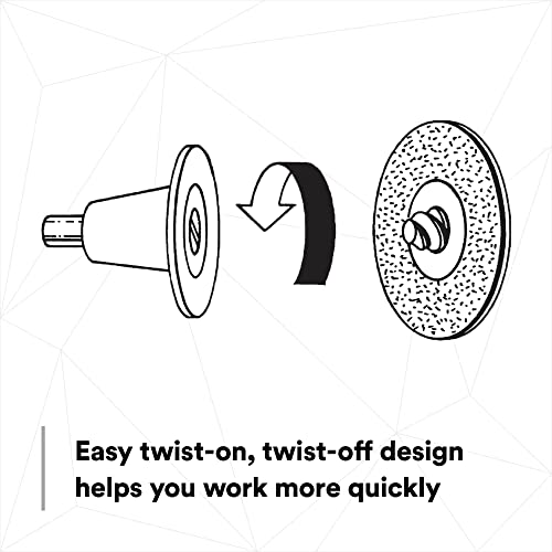 3M Green Corps Roloc Disc 36536, 80+ Grit, 3 In, Pack Of 25 Heavy Duty, Quick Change Discs For Grinding, Coating Removal, Fast Cutting #TOP5