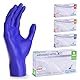 100x ARNOMED Einweghandschuhe M, Nitrilhandschuhe Akzeleratorfrei, Einmalhandschuhe Latexfrei, Handschuhe Einweg in Violettblau, Allergikerfreundliche Gummihandschuhe, Einmalhandschuhe in S, M, L, XL