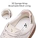 somiliss Walking Shoes for Women Fashion Sneakers Non Slip Work Shoes Comfortable Casual Tennis Sneakers Woman's Breathable Office Shoes Gold