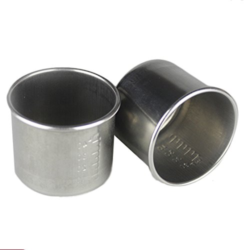 Acier inoxydable de earlywish 5 PCS graduó La médecine Qui medía le Laboratoire ML de la Cuisine du flacon de la tasse