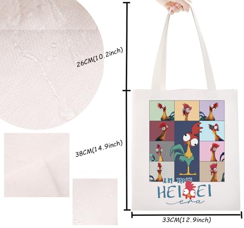 Bolsa tote de tela con dibujo de gallo miniatura 4