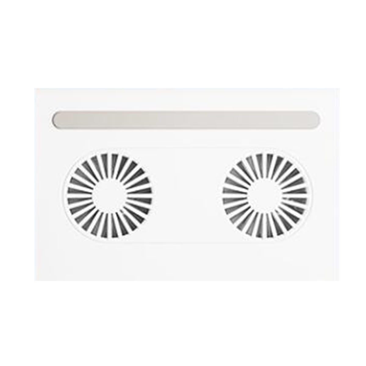 Soporte para Portátil Ventilador de Doble Velocidad, Estructura Triangular de ABS y Silicona, Diseño Plegable y Ventilación Fuerte para Computadora Portátil