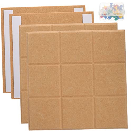 ARTIBETTER Elegant 18 Guanyuan Huang Felt Photo Wall Decor Board 4pcs Wall Notice Board for Office and Home