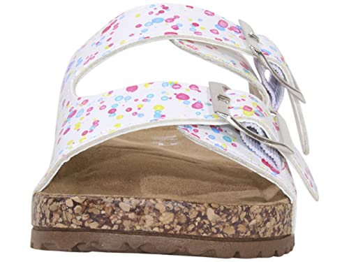 Big Girl's Belky-N Sandals Slides Shoes White Splash Sz: 42