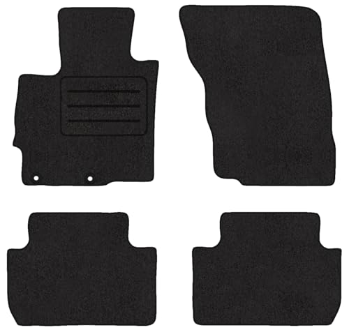 Fußmatten Velours Autoteppich passend für Mitsubishi Eclipse Cross Satz schwarz
