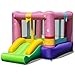 FANTASK aufblasbaren Hüpfburg, Sprungbereich & Basketballkorb, Hüpfburg mit Rutsche, Sprunghauses für Indoor und Outdoor, 240 x 174 x 143 cm