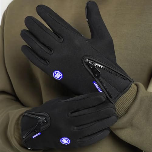Par de Luvas Térmicas Touch Screen Semi-Impermeáveis para Motoqueiro | Unissex e Resistente ao Frio