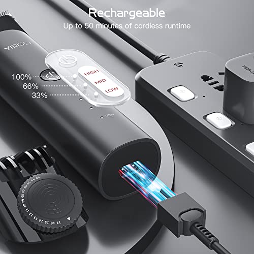 Yiriso Body Hair Trimmer For Men - Electric Ball Trimmer/Shaver, Waterproof Male Hygiene Razor With 2 Interchangeable Heads For Pubic Hair Grooming, And Groin Area Shaving, Men's Gift #TOP4