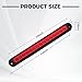 Norkmdi 2PCS 10 Inch 15 LED Trailer Tail Light Bar, Vehicle Stop Turn Tail Lights Assembly, Automotive Third Brake Lamp Strip Accessories, Universal for Golf Cart Offroad Truck (Red)