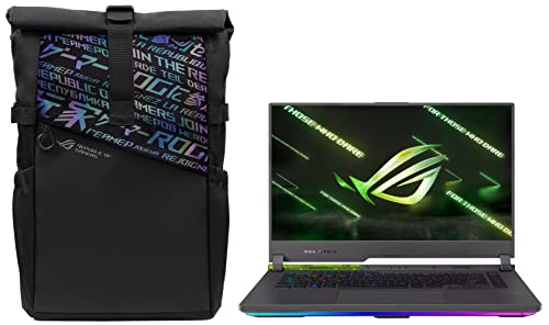 ASUS Rog Strix G15 (2022),15.6-Inch (39.62 Cm) Wqhd 165Hz/3Ms,AMD Ryzen 9 6900Hx,8Gb RTX 3080 Graphics,Gaming Laptop,G513Rs-Hq024Ws + Bp4701 Rog 17″(43.18 Cm) Backpack (Black),Windows 11 Home