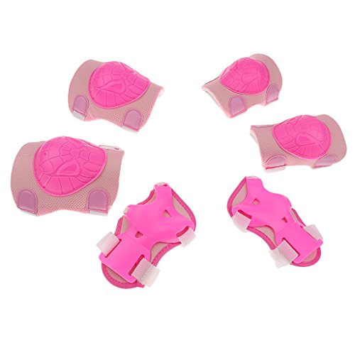 gazechimp 6 Peças Miúdo Skate Skate Bicicleta Cotovelo Pulso Joelheiras Equipamentos De Proteção - R