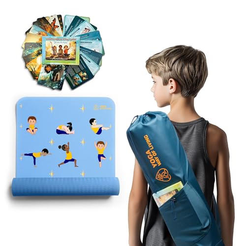 MindfulKids Yoga SET - Premium Eco Friendly MAT & BAG