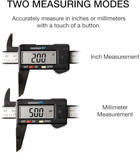 Image of NEIKO 01417A 6 inch Digital Caliper | Electronic Measuring Tool | Range of 0-6 inchor 0-150mm | Inch and Millimeters | Large LCD Display | External and Internal Measuring Jaw | Zero Setting and Auto Off