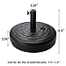 Sunnyglade 30LB Central Pole Umbrella Base with Wide Rattan Design with Steel Umbrella Holder Water Filled Umbrella Base Stand