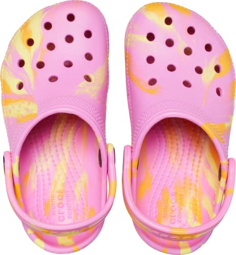 Image of Crocs Unisex-Child Classic Watercolor Marbled Clog