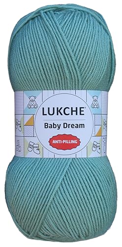 Image of Baby Dream Soft Yarn - 100% Acrylic, Premium Anti-Pilling, 3.5 oz (100g), 273 yds - Soft Yarn for Crochet and Knitting Projects (Sage)